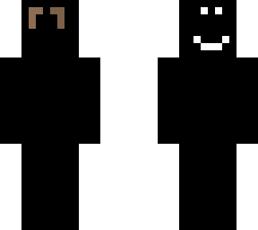 all black with white smile