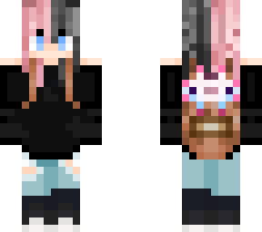 axolotl girl w/ pink hair