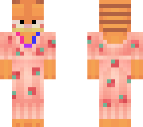 bi garfield in a strawberry dress