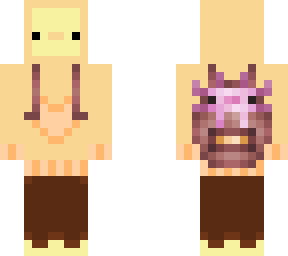 ducky with axolotl backpack