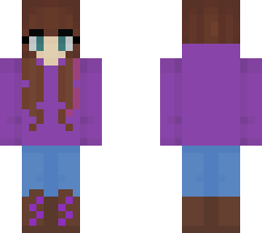 girl in purple hoodie