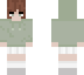 girl with green hoodie