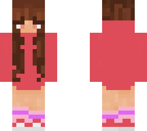 girl with red hoodie