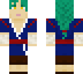 green haired asian fighter guy