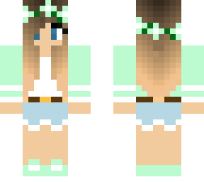 mint flower crown