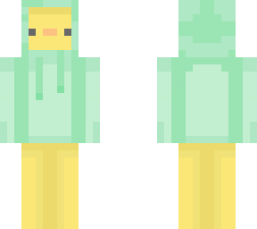 mint green hoodie duck