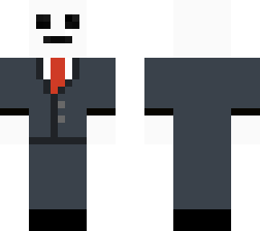opposite color skin but in business suit