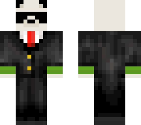 panda in suit with goggles