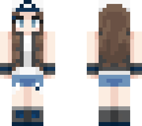 recreation / brown hair girl with cap