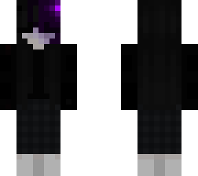 sad girl with purple horns