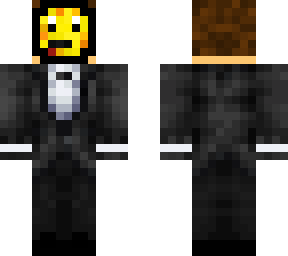 tuxedo boy with leopard gecko mask