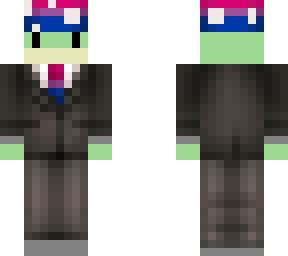 bi frog in black suit