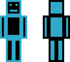 blue and black