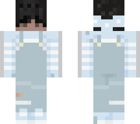 blue overalls