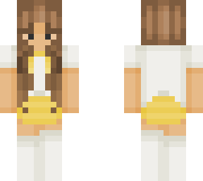 brown hair yellow summer girl