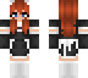 cat girl in maid dress