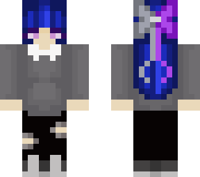 dark grunge girl with a ribbon