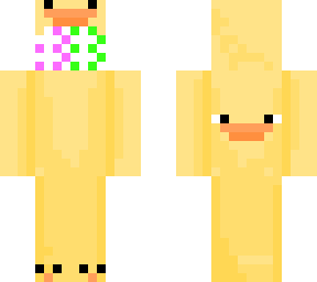 double dot. green and pink duck