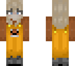 girl in fox overalls