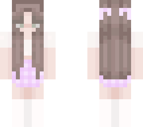 girl with purple skirt