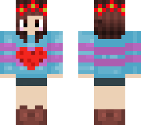 girl with rose headband and heart