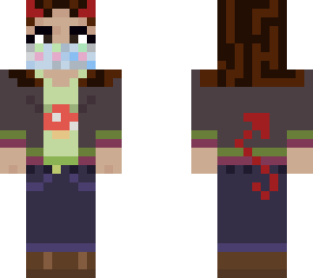 girly demon with a mask