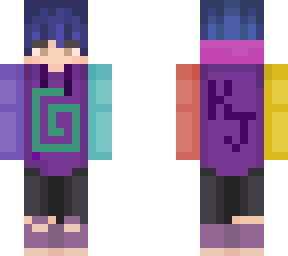 karljacobs with blue hair