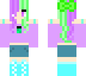 my skin (half coloured hair)
