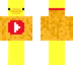 pato horneado skin con camiseta de youtube