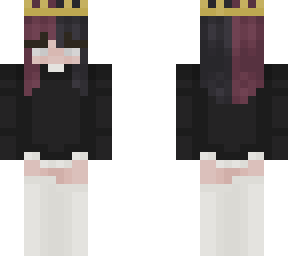 pink & black split dye