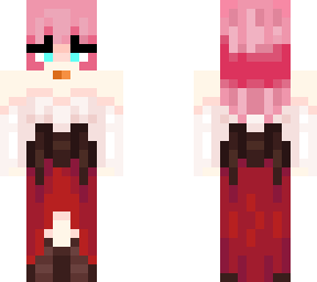 pink hair medieval