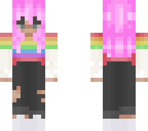 pride skin pink hair