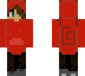 red hoodie man