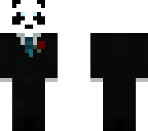 skin panda con traje