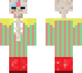 skull bowie with suit of ziggy stardust