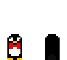 small penguin with a tie (not mine)