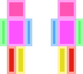 solid colour with pastel outline