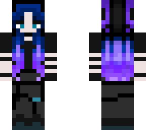 tech wear girl coloured hair