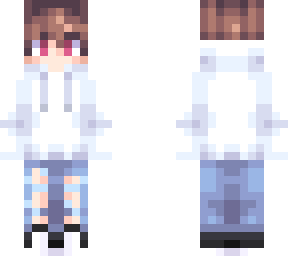 white hoodie