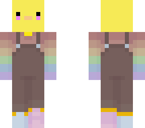 yellow duck rainbow overals