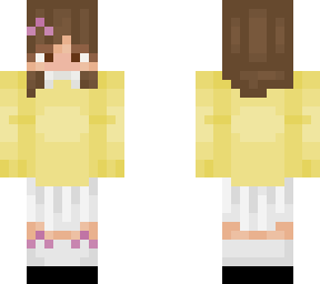 yellow sweatshirt girl