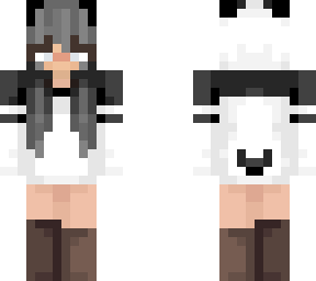 black hair panda recolour (i did not make this, it's just a recolour)
