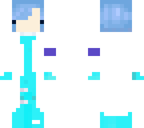 blue women becomes medic or something (with eye lid)