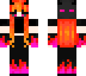casual fire girl