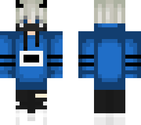 chico anime azul