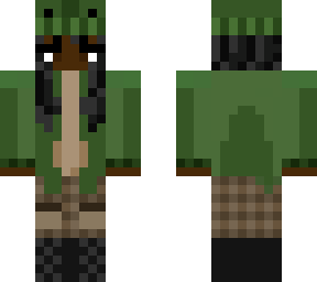 dark skin frog girl