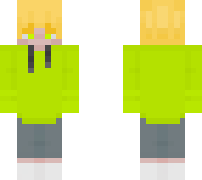glowing green