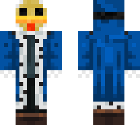 king chicken with mask blue