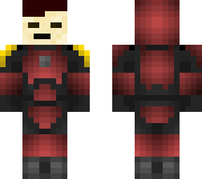 king of red mandalore helmet off skin