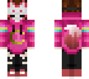 kitsune pink hoodie
